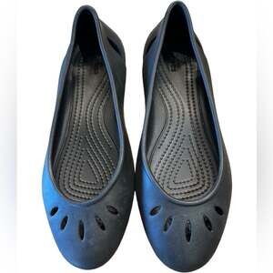 Crocs Women’s Size 7 Black Ballet Flat Style Shoes